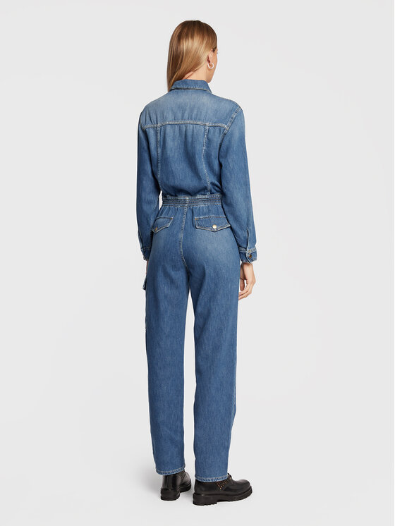 PINKO Pinko Salopetă Zirlo 1J111J A0C5 Albastru Regular Fit
