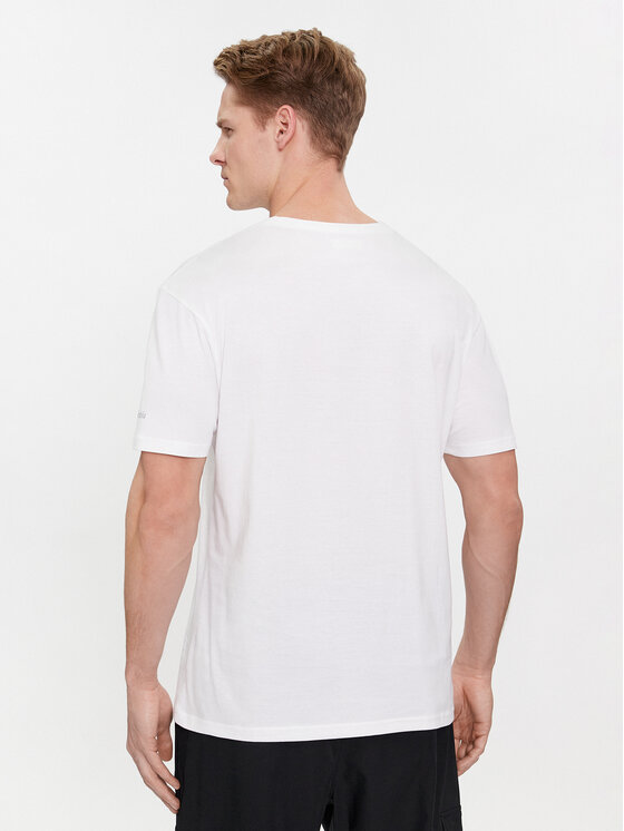 Columbia Columbia T-krekls Csc Basic Logo 1680053 Balts Regular Fit