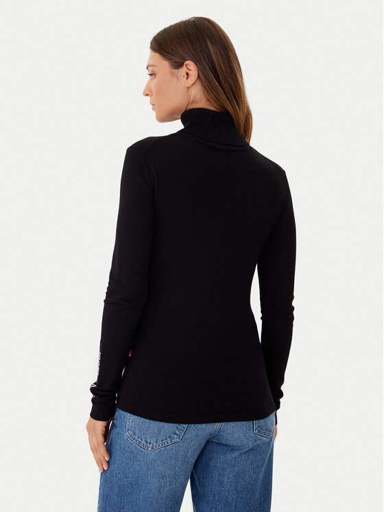 JOOP! Jeans JOOP! Jeans Bluză cu gât Kaisha 30049305 Negru Slim Fit
