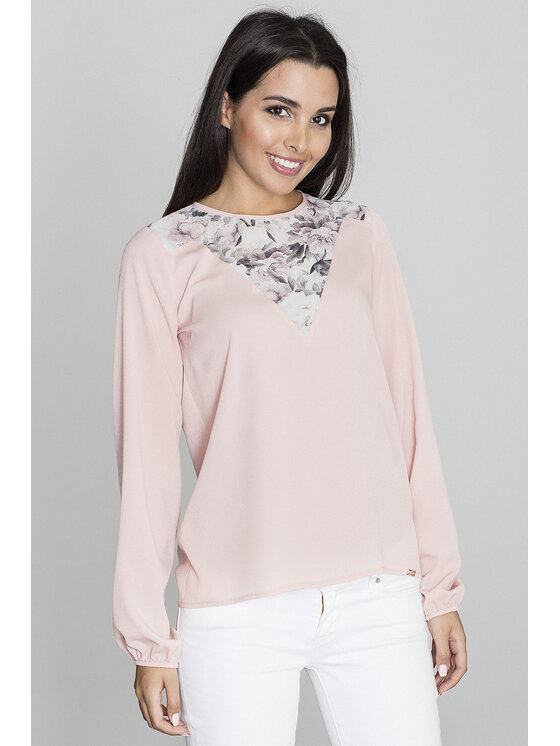 FIGL FIGLFIGL Blusa M549 Rosa Regular Fit