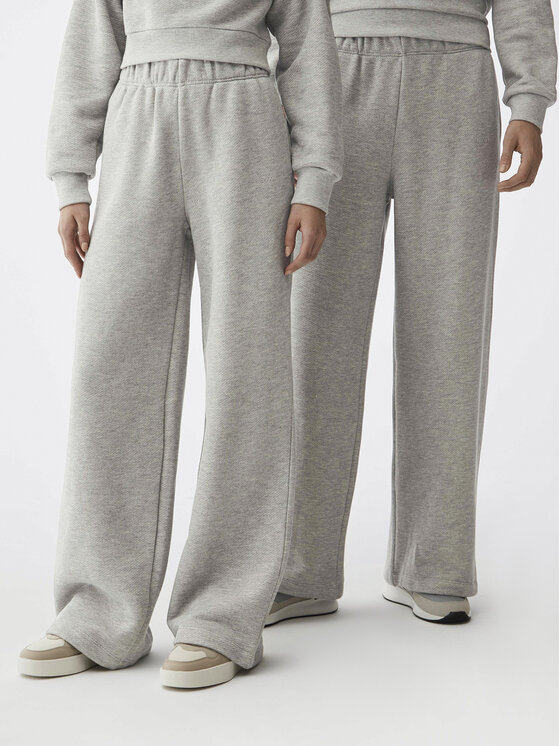 Americanos Americanos Teplákové nohavice Unisex Chicago Sivá Wide Leg