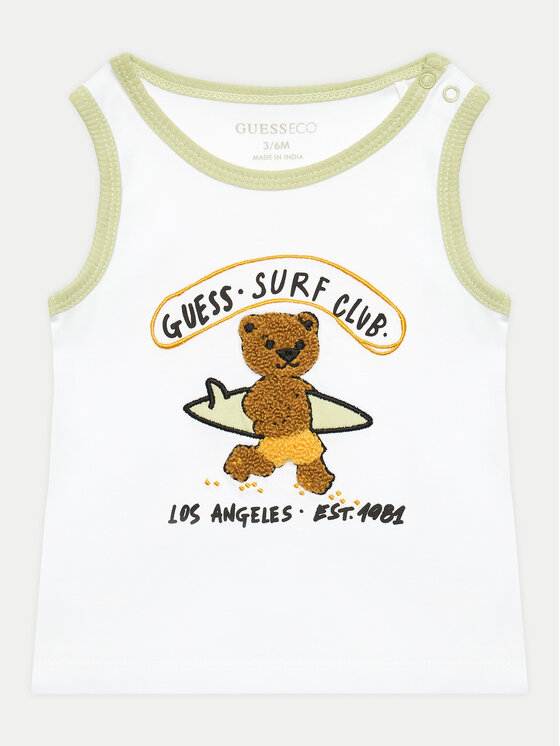 Guess Guess Komplet top i spodenki I4GG20 K8HM3 Biały Regular Fit