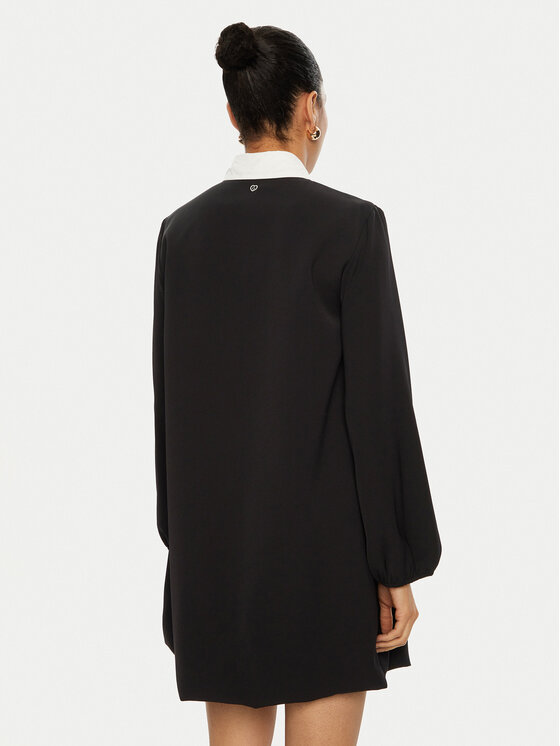 Please Please Sukienka codzienna A12YCSI000 Czarny Loose Fit