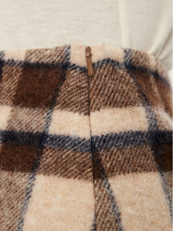 Weekend Max Mara Weekend Max Mara Trapecijos formos sijonas Epoca 2425106072 Ruda Regular Fit