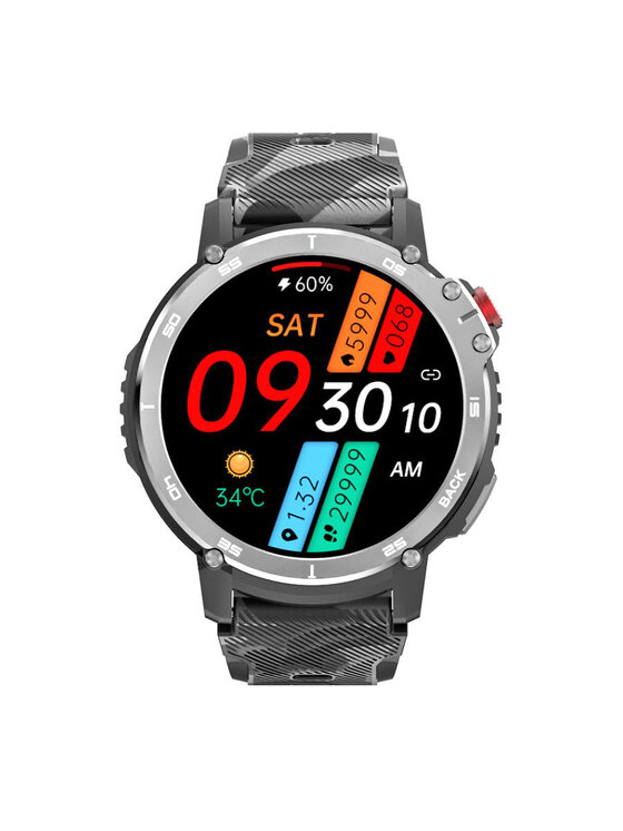 Smartwatch Rubicon, Czarny, SMARUB233