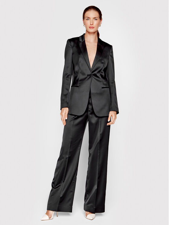 Calvin Klein Calvin Klein Giacca da abito Duchess Satin K20K204176 Nero Slim Fit