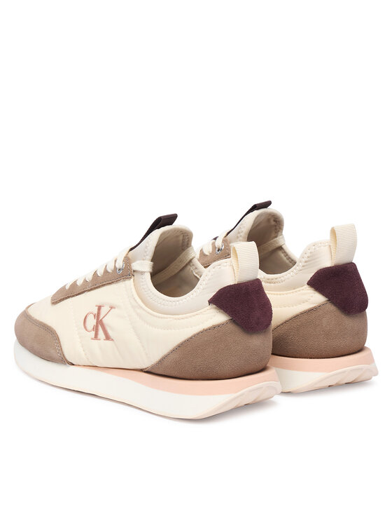 Calvin Klein Calvin Klein Sneakers Retro Runner Lace Up Sock YW0YW02060 Creme