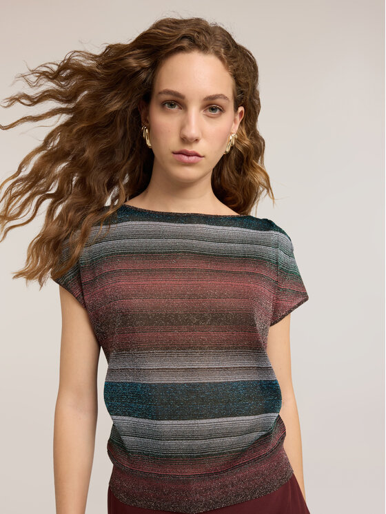 Motivi Motivi Maglione M304W004019N0Z3 Bordeaux Boxy Fit