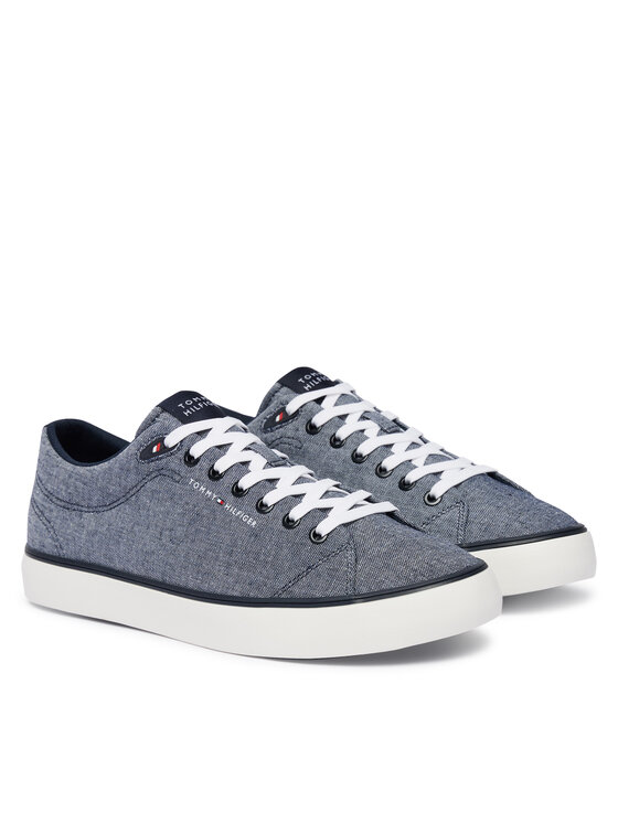 Tommy Hilfiger Tommy Hilfiger Teniși Th Hi Vulc Core Low Chambray FM0FM05818 Albastru