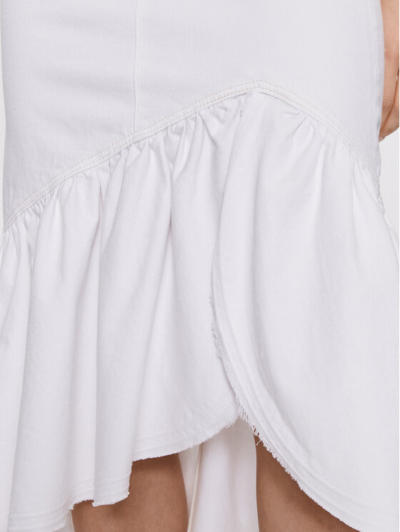 Guess Guess Džinsa svārki Marinella W3YD0E D54G2 Balts Regular Fit