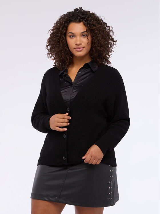 Fiorella Rubino Fiorella Rubino Cardigan M033E002019N033 Nero Regular Fit