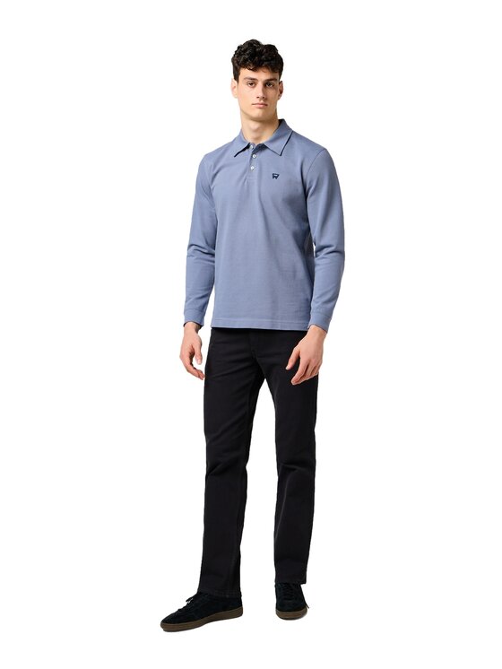 Wrangler Wrangler Polo 112371396 Niebieski Regular Fit