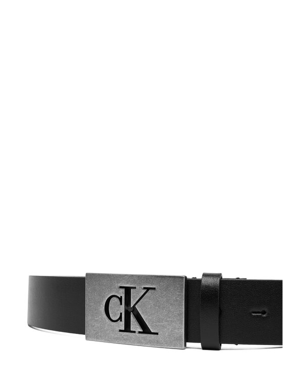 Calvin Klein Calvin Klein Чоловічий ремінь Ck Plaque Smooth 35Mm LV04D7043G Чорний