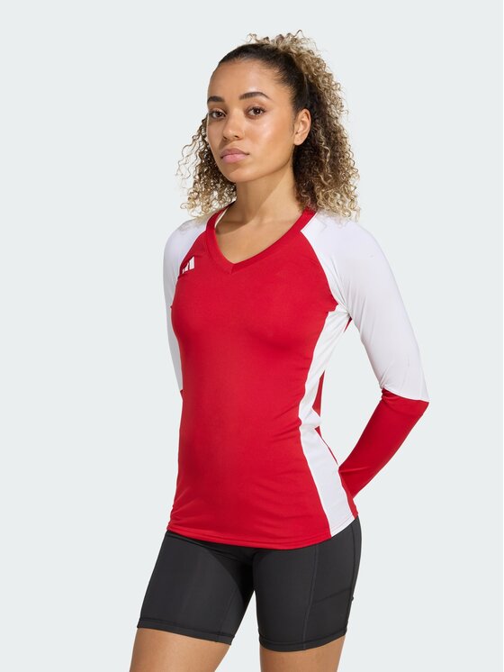 adidas adidas Koszulka techniczna 151899 Czerwony Slim Fit