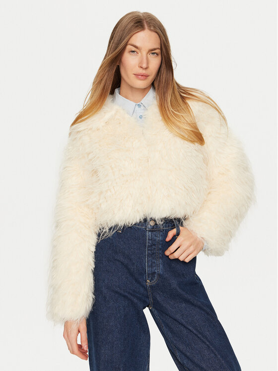 Eleh Kožušina E00203 Écru Regular Fit