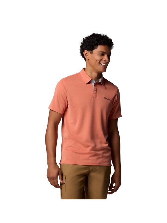 Columbia Columbia Polo Columbia Nelson Point Polo Pomarańczowy Regular Fit