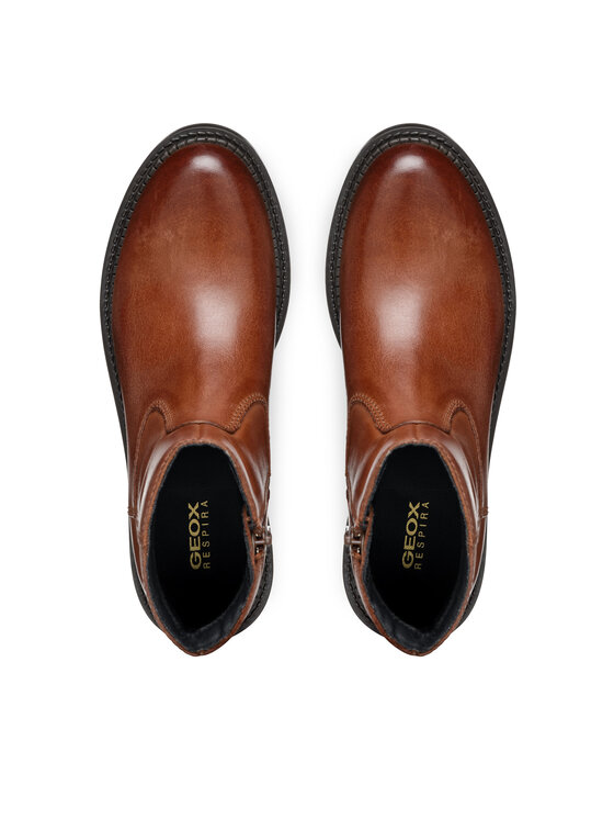 Geox Geox Polokozačky D Serilda D46WYB 00043 C6002 Hnědá