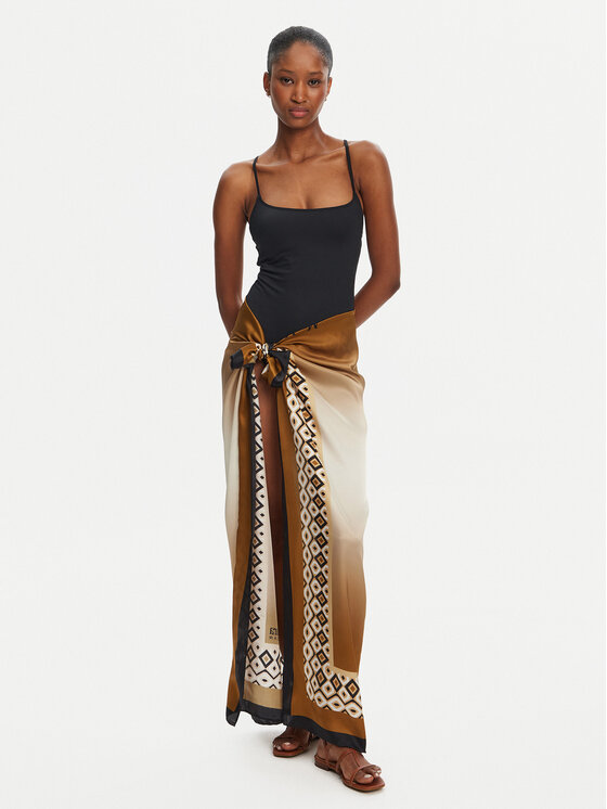 Max Mara Beachwear Max Mara Beachwear Šátek Ottico 2516541019 Hnědá