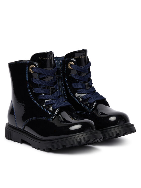 Tommy Hilfiger Tommy Hilfiger Šnurovacia obuv Lace-Up Bootie T1A5-34005-1237 M Tmavomodrá