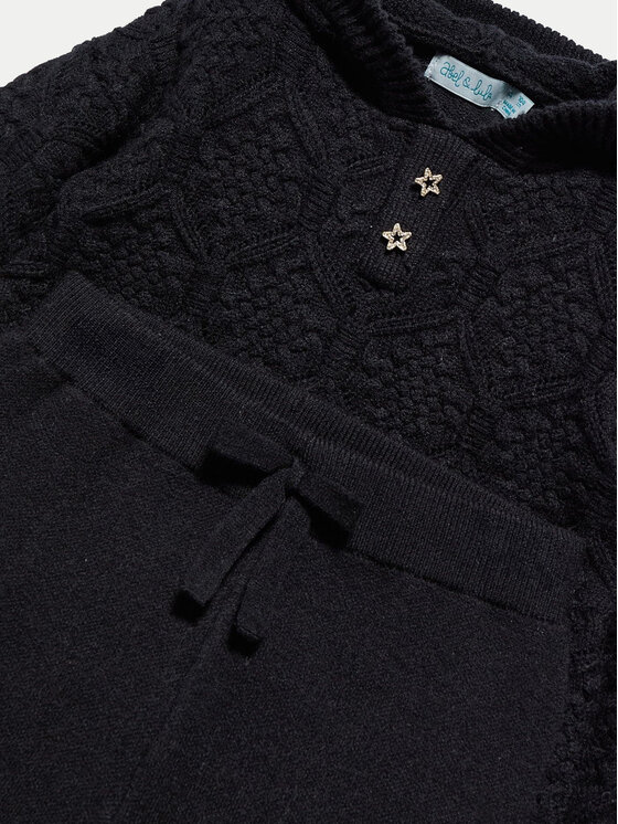Abel & Lula Abel & Lula Completo pullover e pantaloni di tessuto 5725 Nero Regular Fit