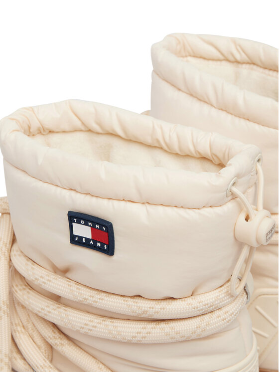 Tommy Jeans Tommy Jeans Lumesaapad Tjw Platform Nylon Snowboot Wl EN0EN03163 Kreemjas