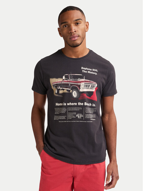 Petrol Industries Petrol Industries T-Shirt M-1050-TSR604 Czarny Regular Fit
