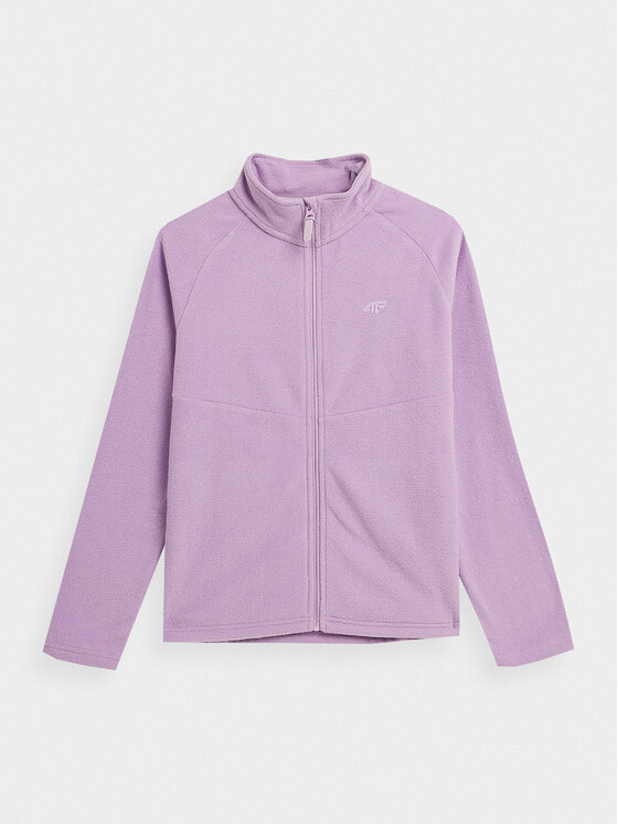 4F 4F Fleecejacke 4FAW23TFLEF146 Violett Regular Fit