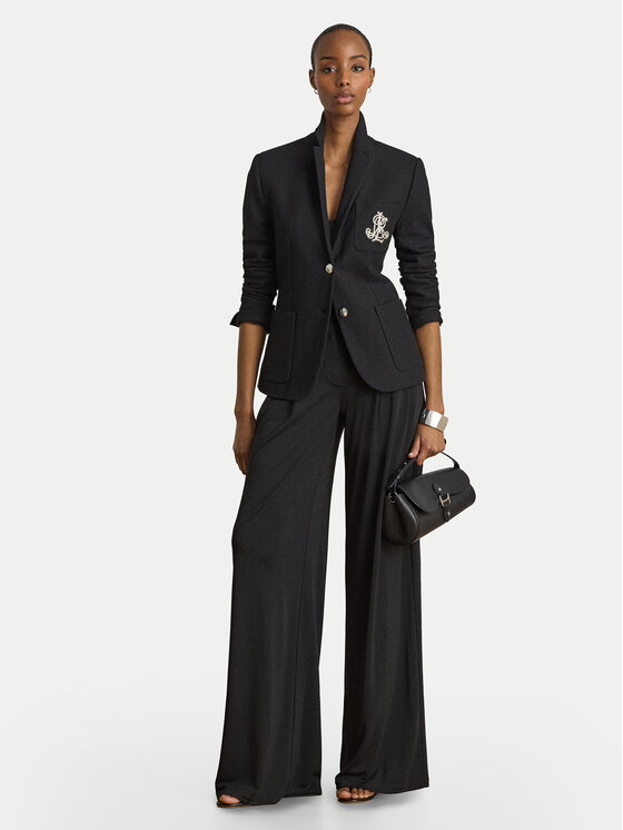 LAUREN RALPH LAUREN LAUREN RALPH LAUREN Pantaloni di tessuto Chabrell 200980217001 Nero Wide Leg