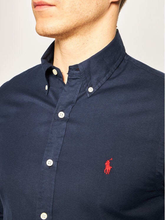 Polo Ralph Lauren Polo Ralph Lauren Krekls Classics 710794604 Tumši zils Slim Fit