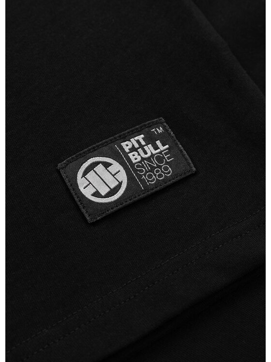 PITBULL PITBULL T-Shirt Koszulka męska Garment Washed SMALL LOGO XXL Czarny Regular Fit