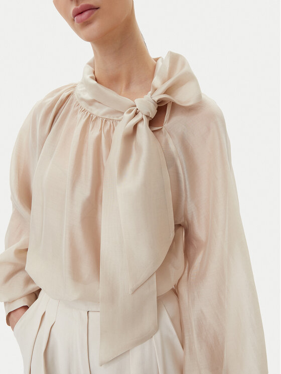ViCOLO ViCOLO Bluzka TD0587 Beżowy Relaxed Fit