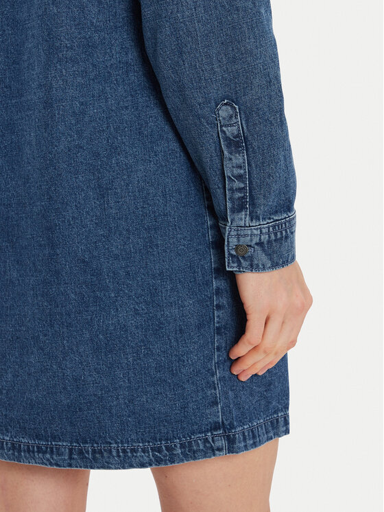 Noisy May Noisy May Jeans haljina New Signe 27034106 Tamnoplava Relaxed Fit