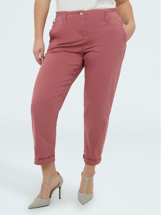 Fiorella Rubino Fiorella Rubino Spodnie materiałowe P706T005159N006 Różowy Regular Fit