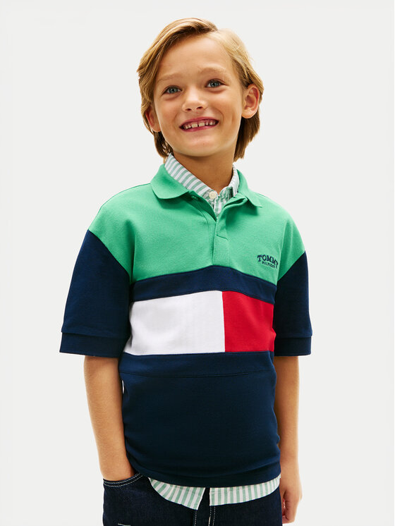 Tommy Hilfiger Tricou polo KB0KB10413 Colorat Regular Fit