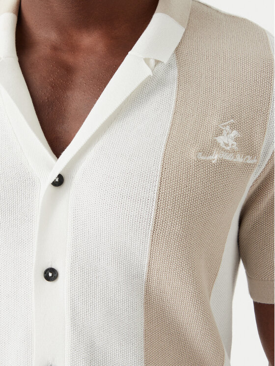 Beverly Hills Polo Club Beverly Hills Polo Club Marškiniai M7613-HR Balta Regular Fit