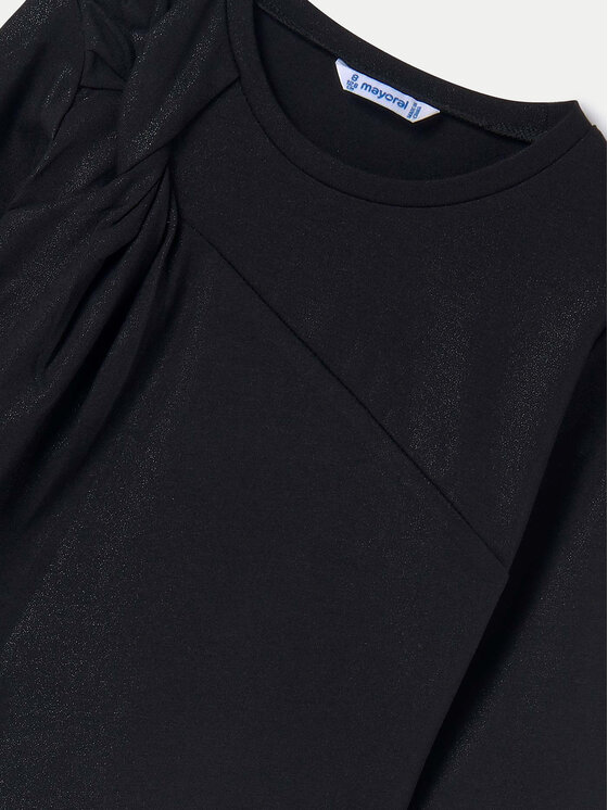 Mayoral Mayoral Μπλουζάκι 7007 Μαύρο Regular Fit