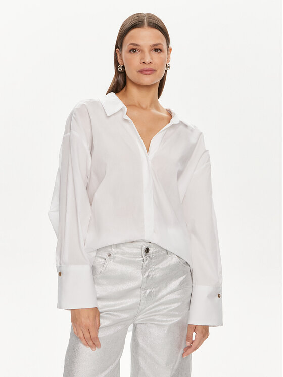 ViCOLO ViCOLO Košile TB0121 Bílá Relaxed Fit