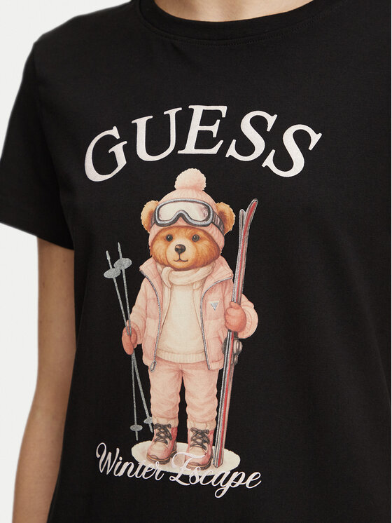 Guess Guess T-Shirt V6BI19 K6749 Schwarz Regular Fit
