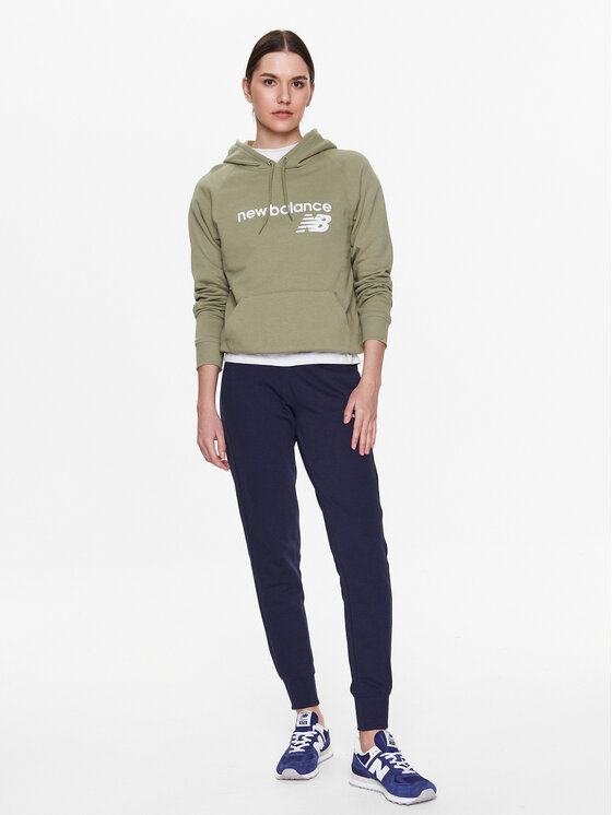 New Balance New Balance Majica dugih rukava Classic Core WT03810 Zelena Relaxed Fit