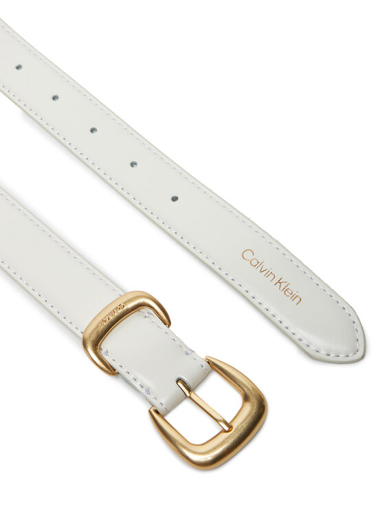 Calvin Klein Calvin Klein Damengürtel Sarah 2 Piece Logo Buckle Belt 25Mm LV04K7012G Weiß