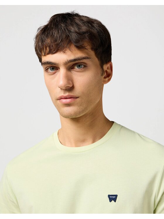 Wrangler Wrangler T-shirt SIGN OFF TEE Verde Regular Fit