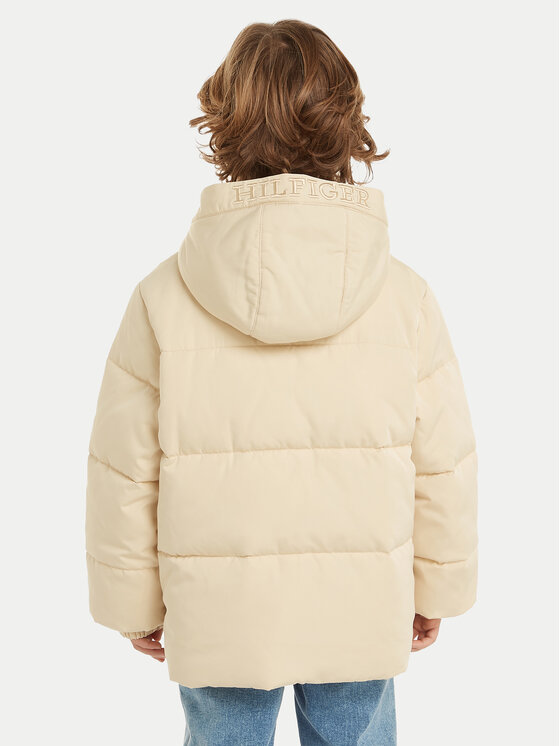 Tommy Hilfiger Tommy Hilfiger Geacă de iarnă Monotype KB0KB09092 Bej Regular Fit