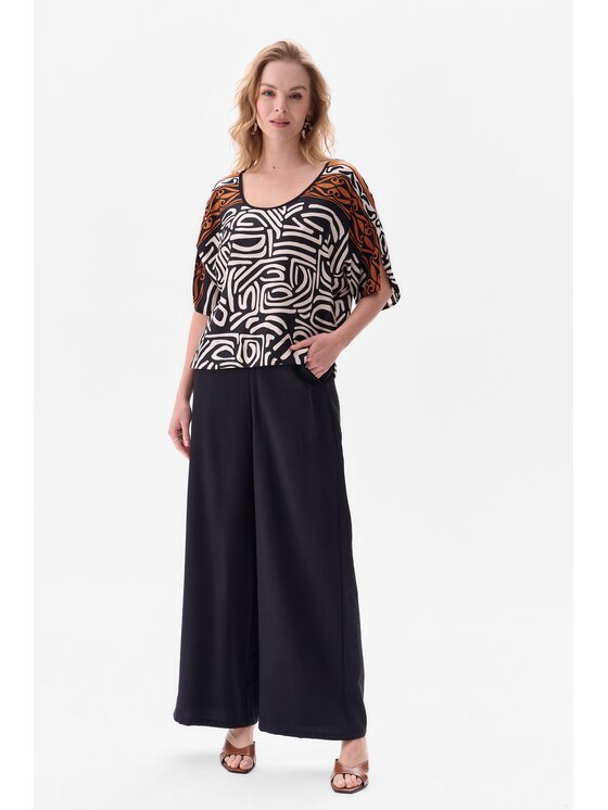 blue shadow blue shadow Bluzka Portines Czarny Regular Fit