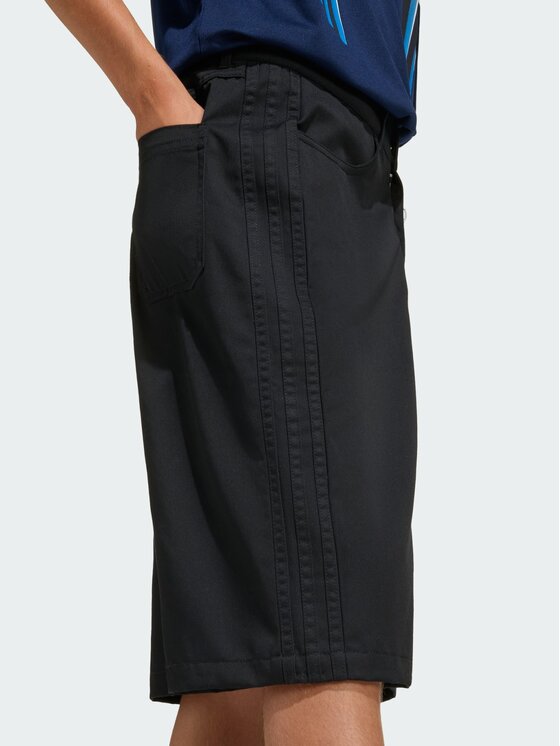 adidas adidas Szorty materiałowe 158994 Czarny Loose Fit