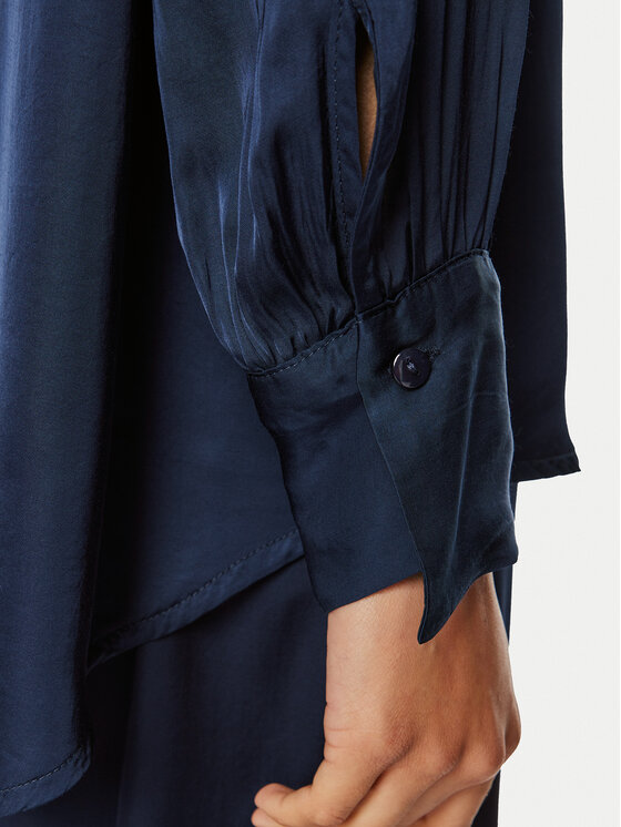 ViCOLO ViCOLO Bluse TS0193 Dunkelblau Regular Fit