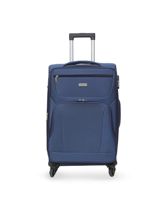Semi Line Semi Line Valigia grande T5772-3 Blu scuro