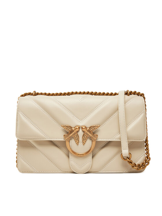 PINKO PINKO Ročna torba Love One Classic Light Dc PE 25 PLTT 104549 A26Z Écru