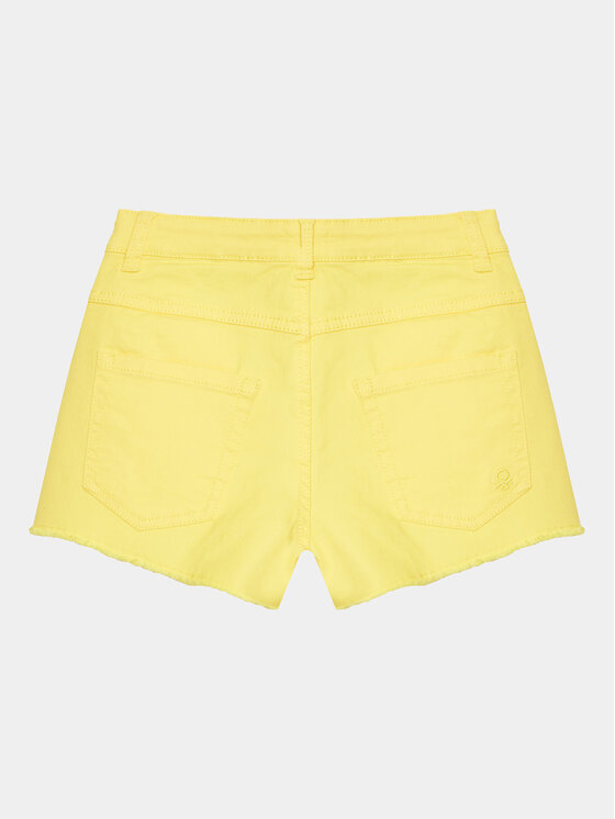 United Colors Of Benetton United Colors Of Benetton Szorty sportowe 4HB5C901N Żółty Regular Fit
