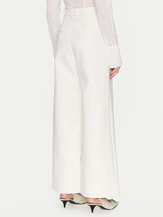 BARDOT BARDOT Dirbtinės odos kelnės 58936PB1 Balta Regular Fit