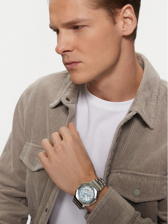 G-Shock G-Shock Часовник Octagon GM-2110D-2AER Сребрист